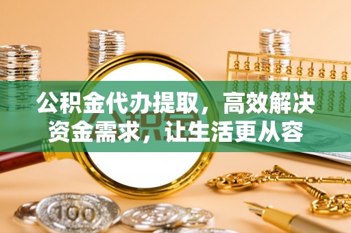 虎林公积金代办提取，高效解决资金需求，让生活更从容